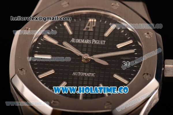Audemars Piguet Royal Oak 39MM Swiss ETA 2824 Automatic Steel Case with Black Dial and Stick Markers (BP) - Click Image to Close